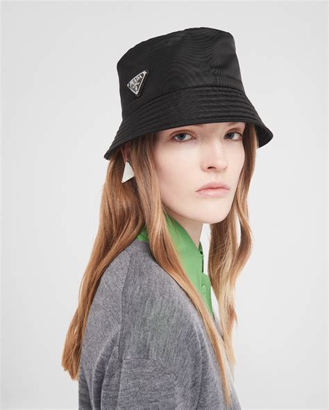 prada women bucket hat|prada bucket hat price.